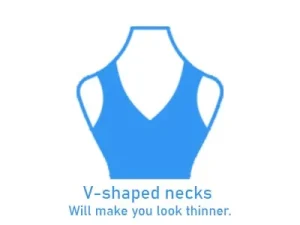 V-shaped necks