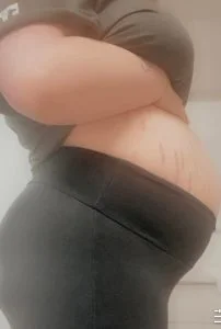 belly fat picture at 3rd trimester
